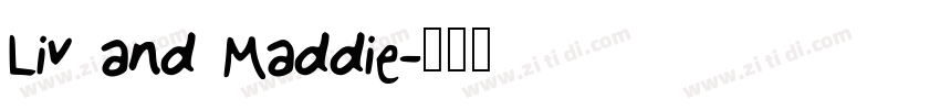 Liv and Maddie字体转换